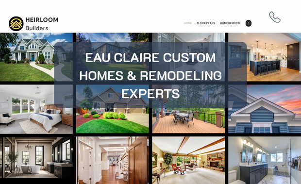 Heirloom Builders: Website Design & Development for Heirloom Builders
Client: Heirloom Builders – Eau Claire Custom Homes & Remodeling Experts
Project Type: Website Design, SEO Optimization, Branding Integration

Services Provided by Site Solvers+
✅ Website Design & Development – Created a clean, professional website showcasing custom home building and remodeling services. Designed for easy navigation and strong calls to action.

✅ SEO Optimization – Integrated location-based keywords for Eau Claire and Chippewa Valley to improve search rankings. Optimized titles, descriptions, and on-page content.

✅ Custom Service Pages – Developed detailed pages for home remodeling, new home construction, outdoor living, concrete work, and home building checklists.

✅ Content Writing & Brand Messaging – Wrote compelling descriptions highlighting the company’s expertise, craftsmanship, and local focus.

✅ Call-to-Action Strategy – Placed strategic CTAs, including “Request a Quote,” “View Floor Plans,” and “Call Now” to drive conversions.

✅ Image Integration & Branding – Incorporated high-quality images of completed projects and maintained a consistent visual identity.

✅ Contact & Inquiry Forms – Designed an easy-to-use inquiry form for potential clients to get quotes and consultations.

✅ Mobile Optimization – Ensured seamless user experience across all devices, improving usability for mobile visitors.

✅ Social Media & Business Integration – Linked the website to Facebook and other contact platforms for seamless communication.

✅ Google Business & Local SEO Support – Assisted with business description and keyword integration to enhance Google visibility.

✅ SEO Ranking Improvement – Boosted Heirloom Builders' online visibility from a ranking of 40+ to an average position in the top 7 on Google for key search terms in Eau Claire, driving more organic traffic to the site.

Website Completed By: Site Solvers+
📍 Eau Claire, WI