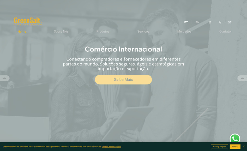 GreenSalt: Site Institucional Moderno e Elegante