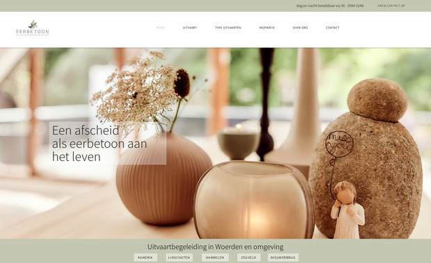 Eerbetoon Uitvaartbegeleiding: In this project, I addressed alignment, consistency, and mobile view performance on a partially bespoke website. Through careful refinement of layout elements and design components, I ensured a cohesive user experience across all pages. Additionally, I enhanced the website's visual appeal by implementing a wider view to showcase its beautiful images. With responsive design techniques, the website now offers optimal viewing on all devices, reflecting the client's brand identity while captivating visitors with stunning visuals.