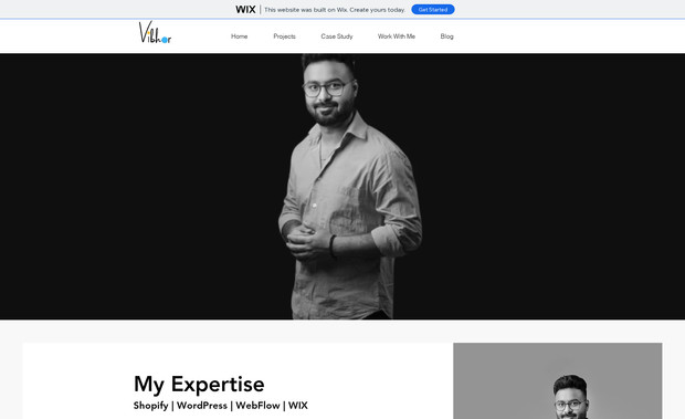 Vibhore Sharma: This is my personal portfolio website.
I have designed this in monochrome theme keeping it minimal & highlight projects that I have done for my clients.