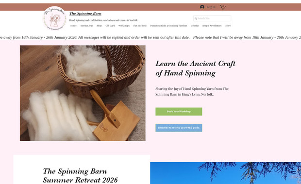 The Spinning Barn: The Spinning Barn is an artisan fibre studio that specialises in workshops, fibre crafts, and quality materials for enthusiasts of spinning, weaving, and other fibre arts. As my longest-standing client, we’ve been collaborating for over 10 years, and in that time, I’ve had the privilege of evolving their website into a rich, multi-functional digital space that serves both the business and its community of fibre artists.

The website I built for The Spinning Barn includes essential functions to support their growing audience:

Contact Forms: These help streamline communication, ensuring that enquiries are answered promptly and potential clients can easily connect with the business.

Event Listings: The events section allows users to easily browse and sign up for the studio’s workshops, creating a seamless booking experience that drives attendance to their in-person and online events.

Service Bookings: Clients can effortlessly book one-on-one services or group classes through a user-friendly booking system, helping The Spinning Barn maximise its schedule and outreach.

Shop Functionality: A robust e-commerce section allows customers to browse and purchase high-quality fibre materials and tools, further expanding the studio’s revenue channels.

Free and Paid Video Demos: To support The Spinning Barn’s mission of educating fibre artists, I implemented a feature for offering both free and paid video demonstrations. This not only provides value to their audience but also adds an additional income stream.

Beyond building the website’s core functions, I provide invaluable monthly support to ensure that the site continues to meet the evolving needs of the business. My ongoing maintenance ensures that everything runs smoothly—from updates to troubleshooting—so the owner can focus on their craft without worrying about technical issues.

This has been a rewarding, long-term collaboration, and the website has played a key role in helping The Spinning Barn foster a thriving community while making fibre arts accessible to more people. As a result, they’ve been able to grow their workshop attendance and product sales while offering their audience an easy and enjoyable digital experience.