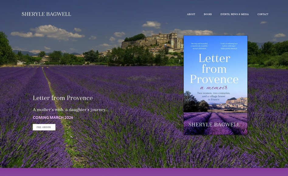 Sheryle Bagwell: Beautiful authors' website