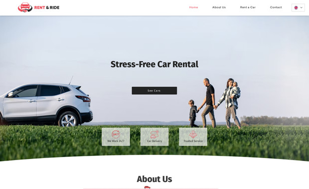 Rent And Ride: Car Rental Website