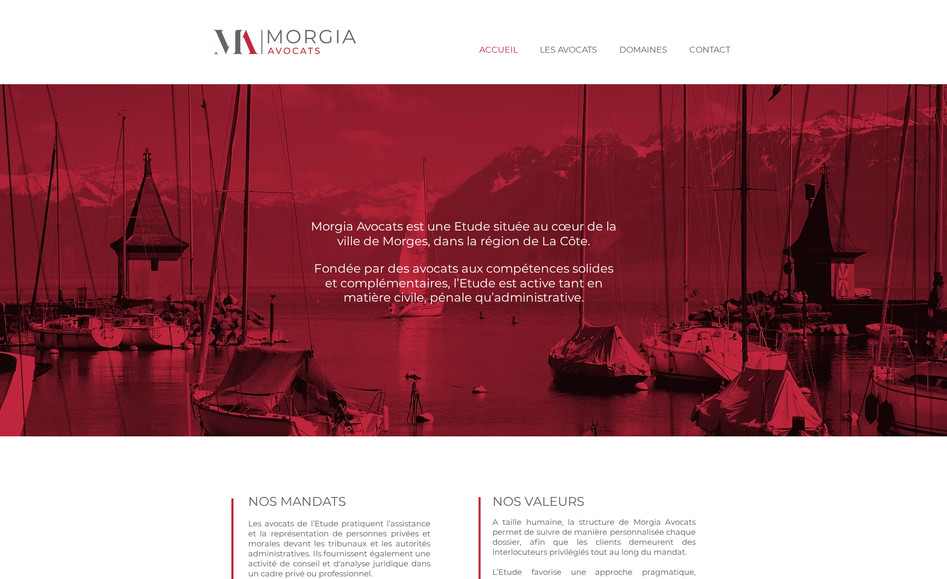 Morgia Avocats: > Réalisation du site internet
> Création du logo et de l'identité visuel