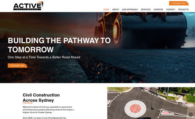 Active Civil: A brand-new website for a civil engineering company in Sydney! Built with a user-friendly CMS, making it effortless to showcase new projects as they’re completed.