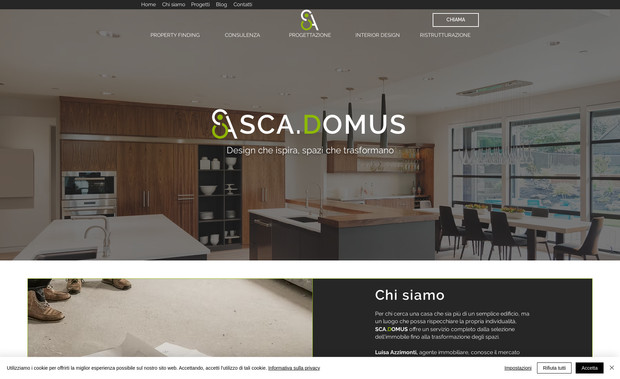 Sca Domus: Realizzazione sito web