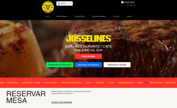 Josselines: Josseline’s Restaurant in San Juan del Sur has a bilingual Spanish–English site with clear navigation, menu highlights, and key details like hours, location, and reservations. It’s easy to update, mobile‑optimised, and SEO‑friendly, giving locals and travellers a polished, accessible experience.