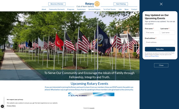North StaffordRotary: Create a custom driven website for this Chapter of the Rotary Club.