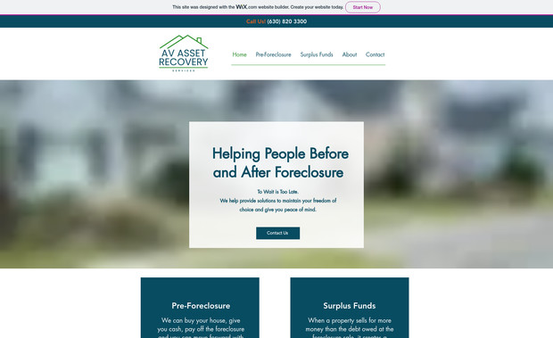 Av Asset Recovery: Full Website Design