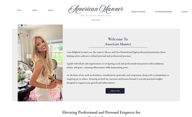 American Manner: A Coach & Leadership Website