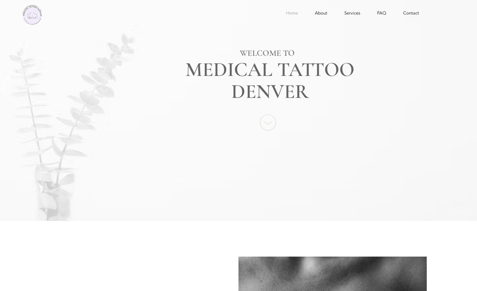 Medical Tattoo Denver: We worked on the website design, copy, and launched the social media for this client. 