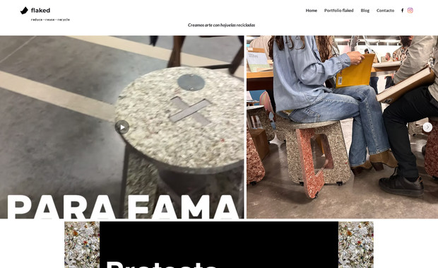 Flaked: Darle un toque más artístico al trabajo de Fer, con un orden lógico y muy visual.