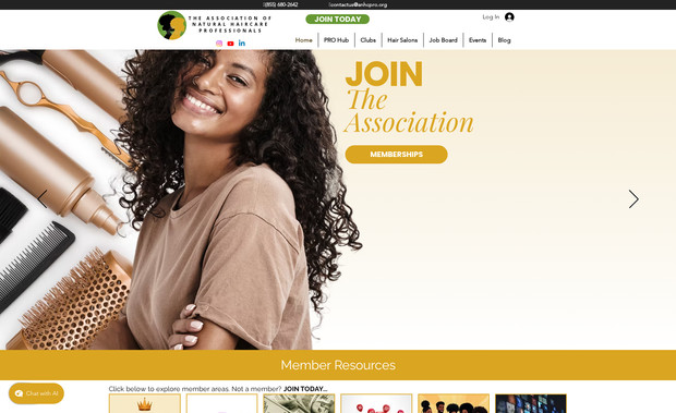 The Association of Natural Haircare Professionals: Truesdale and Associates, LLC designed and built ANHC PRO's membership platform. We also manage the platform as well as all of ANHC PRO's membership services and marketing.