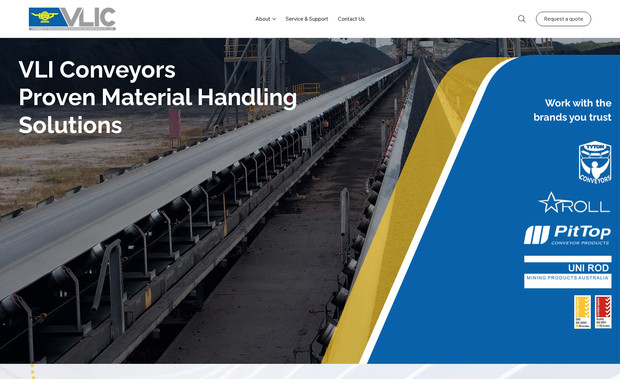 VLI Conveyors: An international company required their Australian website to help their mining products stand out from the crowd.