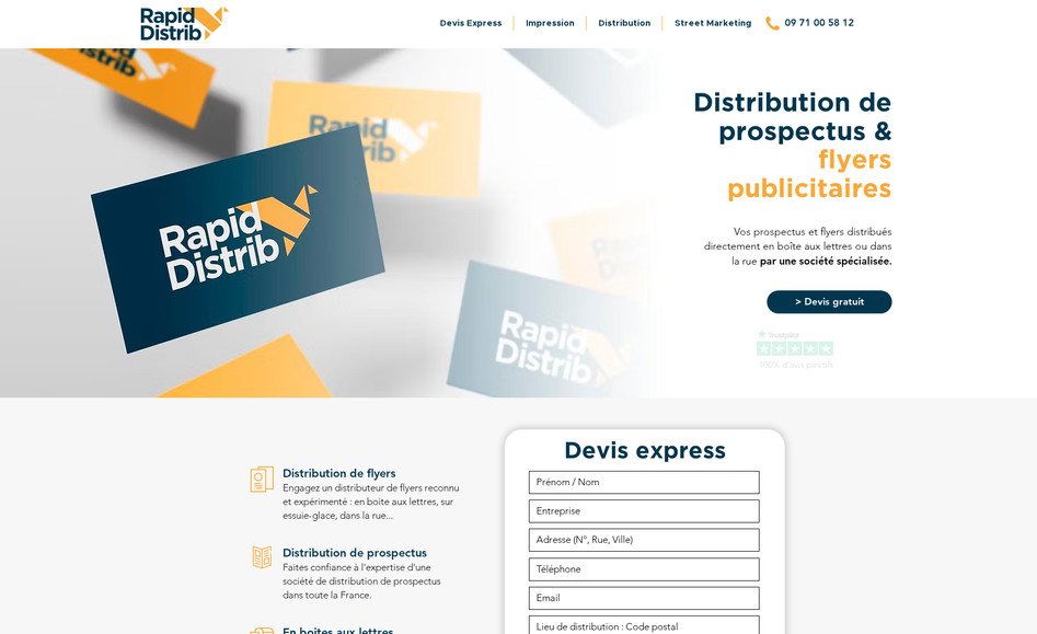 Rapid Distrib: Rapid Distrib est un site web basé en France et proposant des services de distribution en boîtes aux lettres de journaux municipaux et de flyers.