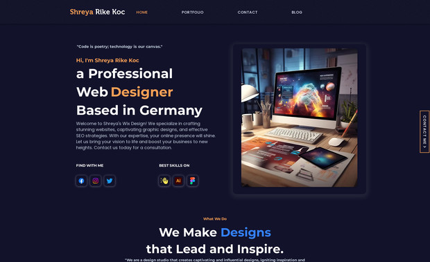 Portfolio website: undefined