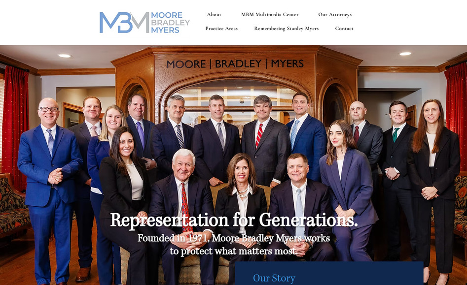 Mbm Law: Complete redesign of MBM Law's website in a short time frame. 