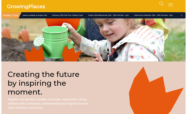 Growing Places: We migrated this website from WordPress to allow for easier updates and improved SEO optimisation.