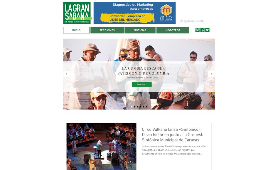 Revista La Gran Sabana: Es una revista digital enfocada en el desarrollo de contenidos que impulsen las empresas de Bogotá y la región Sabana de Bogotá.