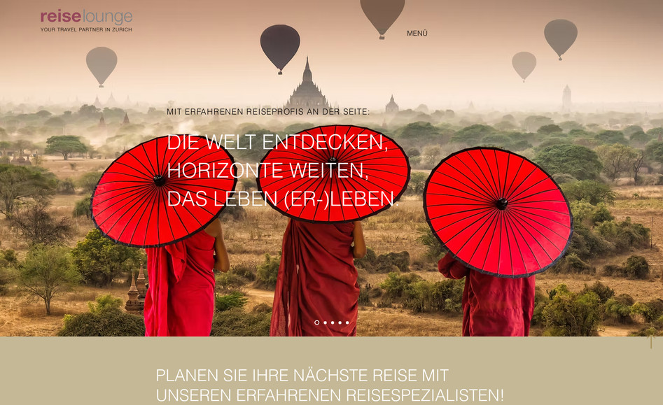 ReiseLounge Zürich: Konzeption und Realisation