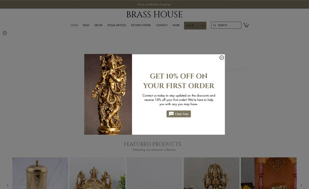 Brass House: We provide a wide range of remarkable brass artifacts for every home. We curate some of the finest handicrafts across the country. With our vast and impressive range of products, we provide the best products at the best price. We offer authenticity and premium quality on each of our products.