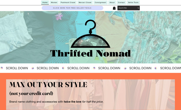 Thrifted Nomad: As the owner and website designer, I led the full branding process for the business—developing a cohesive visual identity through custom website design, brand strategy, and business card design. Delivered a polished and professional brand presence across both digital and print platforms to support a successful launch. 