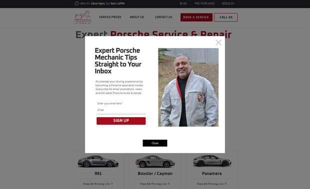 Auto Repair : updated site design to be more professional, rank better in SEO and provide a higher rate of conversion from site visitors. 