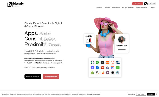 Blendy: Création de site web bilingue sous Wix & optimisations SEO
+ création de contenus (2 articles / semaines)
+ gestion de l'ensemble des campagnes et actions marketing (réseaux sociaux, contenus, articles de blog, partenariats...)