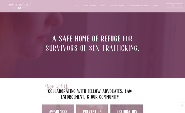 Life Recaptured : Advanced Website