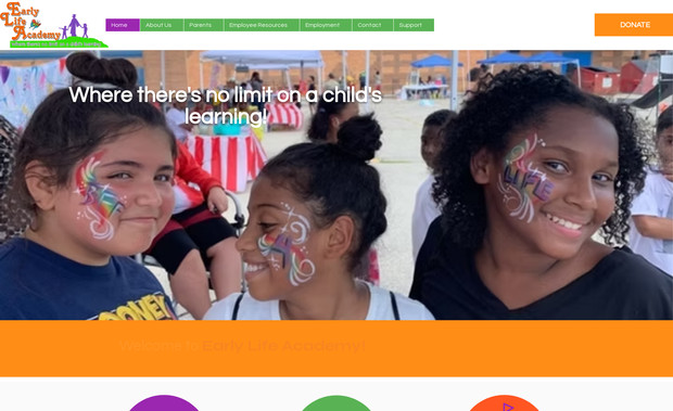 Early Life Academy: Full Website Design