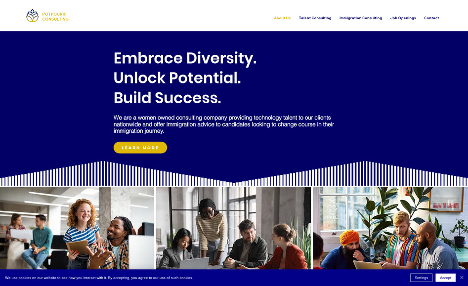 Potpourri Consulting: Site design for Potpourri Consulting