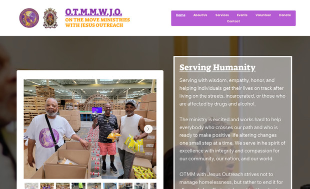 On The Move Ministries Website: Beautiful Multi-Page Website for On The Move Ministries 