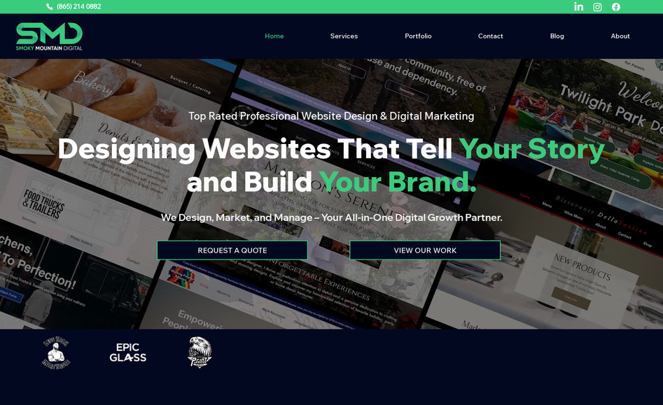 SmokyMountainDigital: Check out our new and improved website built on Wix Studio! It showcases all of our services, features a portfolio of our recent work, and includes a blog packed with helpful insights to guide you through your own website project. Take a look and feel free to leave us a message if you’re ready to get started on your next website!