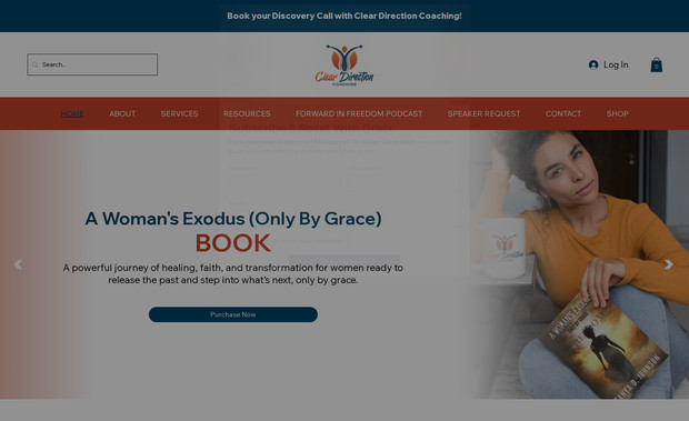 Clear Direction Coaching: Digital Stylz created a custom logo and a professionally designed 3–6 page website, featuring a tailored resource page with integrated search functionality.







