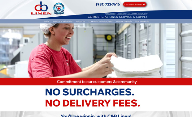 C&B Linen: Website for C&B Linen