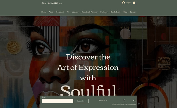 Soulful Artizen: Art Store Website Redesign