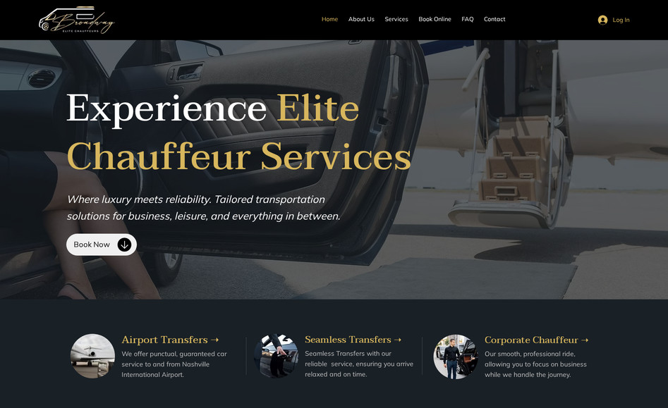 Broadway Elite: Experience luxury travel with our professional chauffeurs, ensuring comfort, safety, and punctuality every time.

