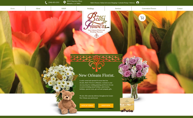 Beth's Flowers: Bright, warm, and full of bloom — Beth’s Flowers’ new website blossoms with locally rooted charm. Midnight Boheme layered lush floral imagery with clean visual structure and intuitive navigation to spotlight arrangements, wedding services, and delivery. The design feels like stepping into the shop itself — welcoming, artful, and overflowing with personality.