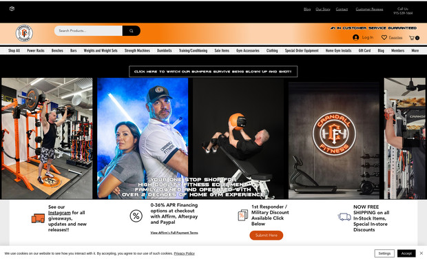 Crandall Fitness: Website Migration for Crandall Fitness. Customized shipping solutions, payment options and advanced on-site customizations.
