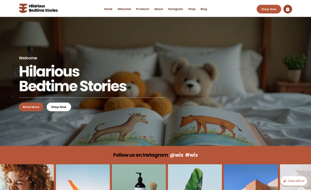 Hilarious Bedtime St: Full website responsiveness and redesign 