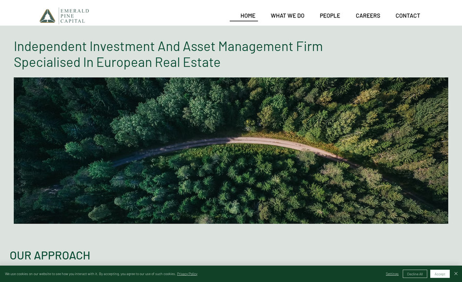 EmeraldPine Capital: Restyling sito web