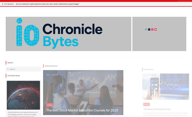 Chronicle Bytes: A blogging site for rapid deployment of blogs