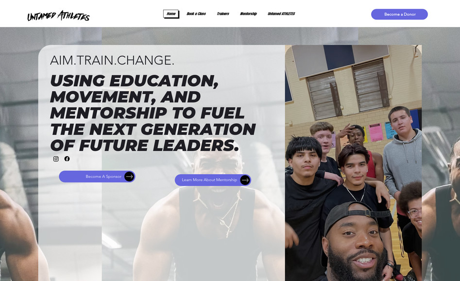 UNTAMED ATHLETES : Untamed Athletes is more than a nonprofit. It is a performance-driven mentorship ecosystem built to develop youth, athletes, and future leaders through discipline, structure, and opportunity.

From year one, we partnered with Untamed Athletes to build the brand foundation from the ground up. This was not a redesign. This was an origin build.

We established the identity, positioning, messaging hierarchy, and long-term brand architecture before any website was ever created.

Once the brand was structurally sound, we designed and developed a website that fully encompasses everything Untamed Athletes represents.