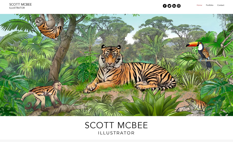 Scott Mcbee Illustrator : A New York based illustrator specializing in storyboards for advertising, editorial illustration and children’s picture books. We worked on website design and SEO strategies. 