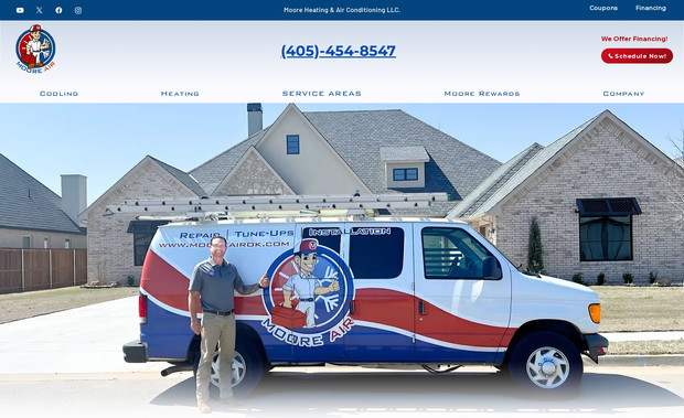 Moore Air: Brand Development, Online Strategy, Website Redesign 