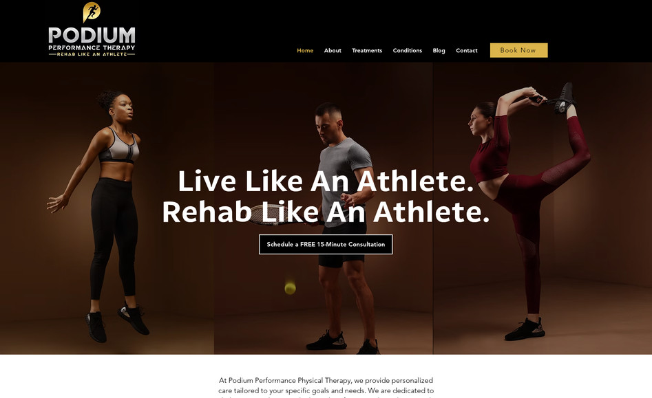 Podium Performance: Designed & built this classic website.