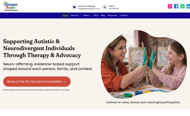 Different Angles - Therapy & Inclusion: 