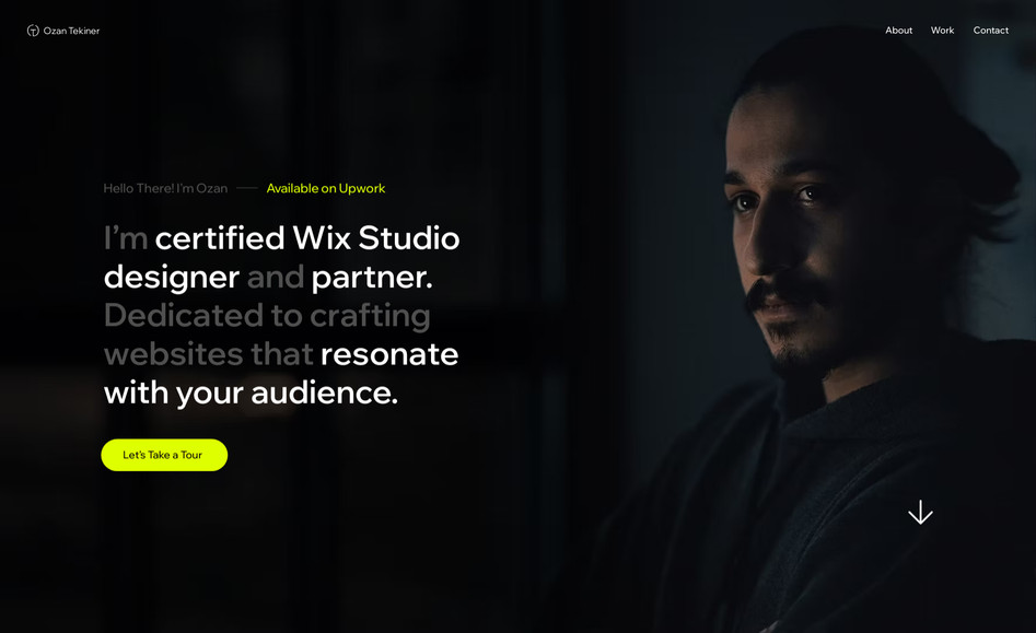 Ozan Tekiner: My Personal Portfolio website that I have built using Wix Studio to showcase my skills in both designing and using the tool.
