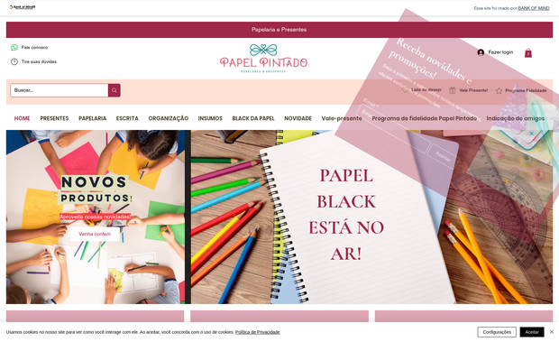 Papel Pintado: e-commerce de papelaria