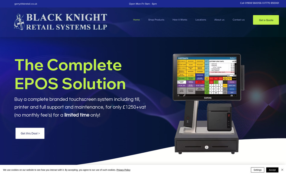 BK Retail Systems: Website design, build and launch with SEO 
